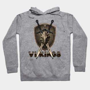 vikings sword and shield 2 Hoodie